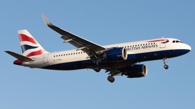 G-TTNJ:Airbus A320:British Airways